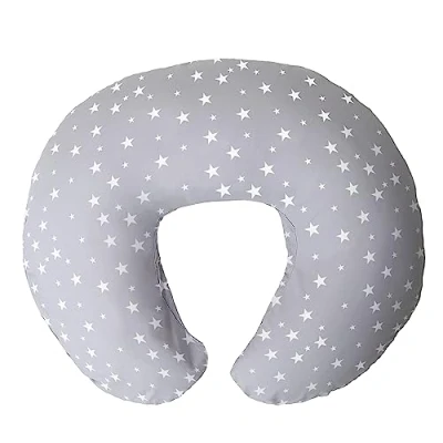 Abbildung von Niimo Stillkissen Stillkissenbezug aus 100% Baumwolle Kleines für Baby, Stillhörnchen Waschbar &amp; Atmungsaktiv, Baby (15.5 cm x 39 cm)