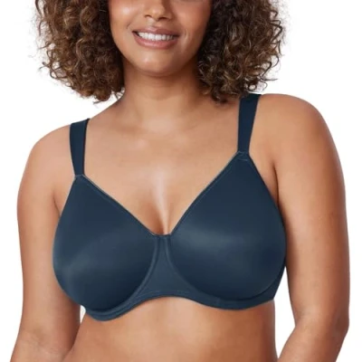Abbildung von DELIMIRA Damen T Shirt Minimizer BH mit Bügel Große Größen Ohne Gepolstert Sargasso 85D