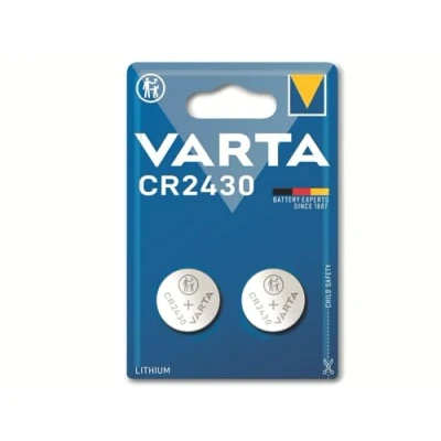 Abbildung von VARTA Batterien Knopfzelle CR2430, 2 Stück, Lithium Coin, 3V, kindersichere Verpackung, für elektronische Kleingeräte Autoschlüssel, Fernbedienungen, Waagen