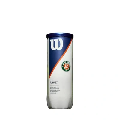 Abbildung von Wilson Offizielle Roland Garros Tennisbälle,Tennisballdose á 3 Bällen, Für alle Beläge geeignet, WRT126400, Yellow