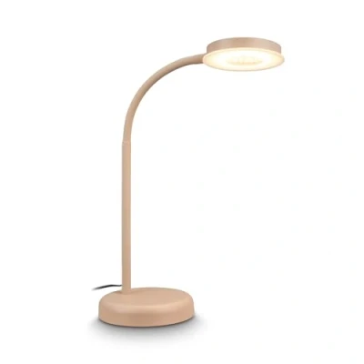 Abbildung von BRILONER LED Schreibtischlampe mit Touch, dimmbar in Stufen, schwenkbar, Tischlampe, Lampe, Nachttischlampe, Tischleuchte, Home Office, Bürolampe, Leselicht, 32,5x13x40 cm, Beige