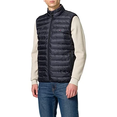 Abbildung von Tommy Hilfiger Packable Recycled Weste, Herren, Größe: 3XL, Desert sky