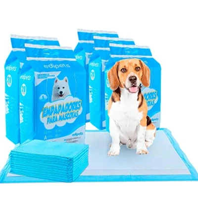 Abbildung von Edipets, Welpen Unterlagen, 60x60, Welpentoilette, Saugfähige Trainingsunterlagen, Einweg Toilettenmatte für Welpen, Puppy Training Pads (100 Stück)