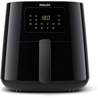 Abbildung von Philips HD9280/90 Airfryer XL Essential (Heißluftfritteuse, 2000 W, 1200 g Kapazität, digitales Display, Wifi Connected) schwarz