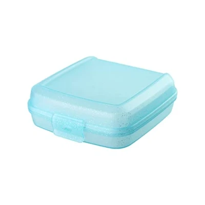 Abbildung von Engelland 1 x Lunchbox, Farbe: Türkis, Kunststoff, BPA frei, Vesperdose, Brotdose, Plastikdose für Kinder, 14 5 cm
