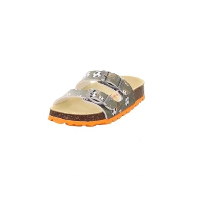 Abbildung von Superfit Fussbettpantoffel Hausschuh, Grün/Orange 7070, 24 EU