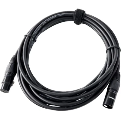 Abbildung von Pronomic XFXM 5 Mikrofonkabel (5m Länge, XLR female 3 pol &gt; male pol, Stecker handgelötet, säure und ölfest, Spannzangen Zugentlastung) schwarz