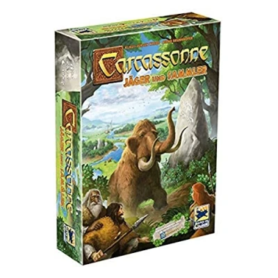 Abbildung von Hans im Glück, Carcassonne Jäger und Sammler, Familienspiel, Brettspiel, 2 5 Spieler, Ab 8+ Jahren, 40+ Minuten, Deutsch