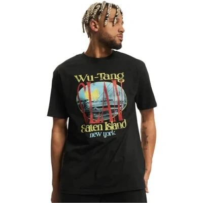 Abbildung von Mister Tee WU TANG Staten Island Oversize Tshirt print, Herren, Größe: XXL, Black