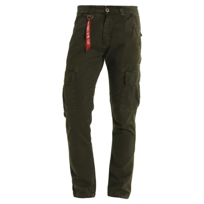 Abbildung von Alpha Industries Agent Jeans Relaxed Fit, Herren, Größe: 32, Black oliv
