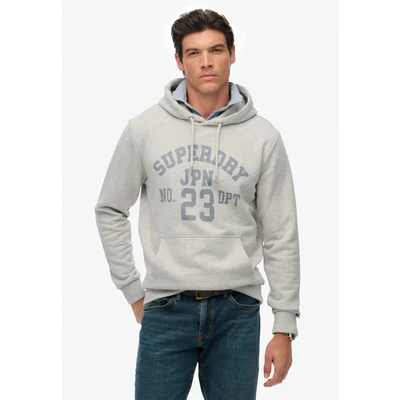 Abbildung von Superdry &amp; Co Athletic Essentials Kapuzenpullover, Herren, Größe: Medium, Grey marl