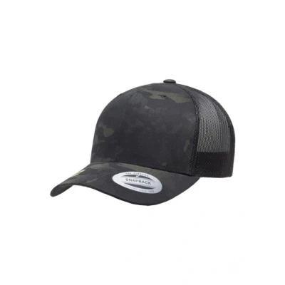 Abbildung von Flexfit Retro Trucker Multicam Cap black, Größe: One Size, Black