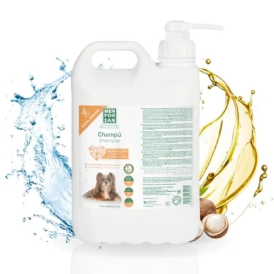 Abbildung von MENFORSAN Shampoo für Hunde Macadamiaöl 5L, Pflegt und glänzt, Entwirrungskraft