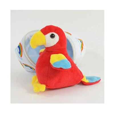 Abbildung von Kögler 75768 Paul, Mini Papagei aus Plüsch im Ei, ca. 13 cm groß, kleines Plüschtier zum Kuscheln und Liebhaben, als Geschenk für Kinder, Jungen Mädchen