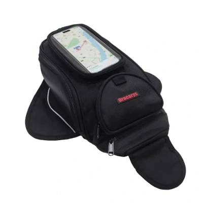 Abbildung von Dracarys Motorrad Tankrucksack Oxford Sattel Schwarz Tasche mit Größerem Fenster Starke Magnetische für Honda Yamaha Suzuki Kawasaki Harley