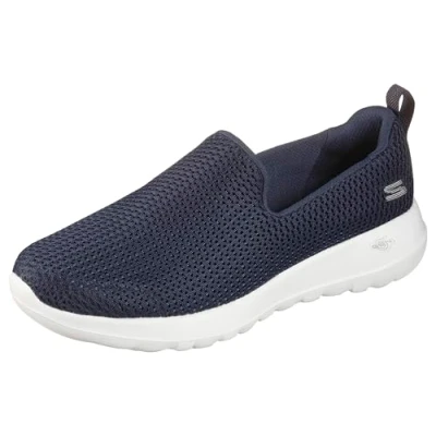 Abbildung von Skechers Damen Go Walk Joy Sneaker, Navy Textile White Trim, 38 EU