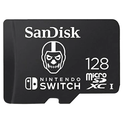 Abbildung von SanDisk microSDXC Karte für Nintendo Switch Fortnite Edition 128 GB (für die Switch, Lesen bis zu 100 MB/s, Schreiben 90 30 Jahre eingeschränkte Garantie)