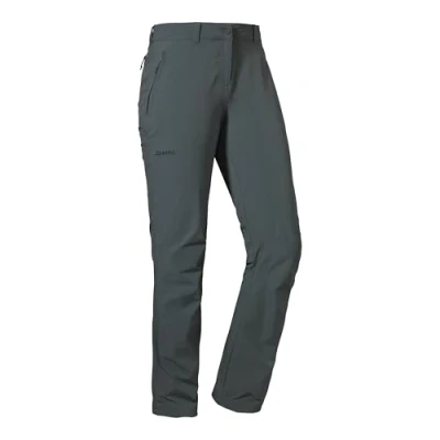 Abbildung von Schöffel Damen Pants Engadin1, strapazierfähige Hose für Wanderungen, wasserabweisende Outdoor mit sportlichem Schnitt, asphalt, 40
