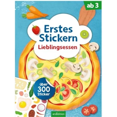 Abbildung von Erstes Stickern Lieblingsessen: Über 300 Sticker Stickerheft für Kindergarten Kinder ab 3 Jahren