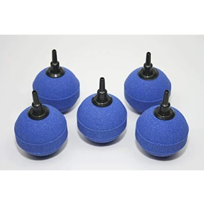 Abbildung von Sibo 5 x Luftstein Kugel 5cm Sauerstoffstein Sprudler Luftschlauch für Aquarium und Teich, Blau, Kunststoff, Aquarium, Aquarien, Teiche, Fisch