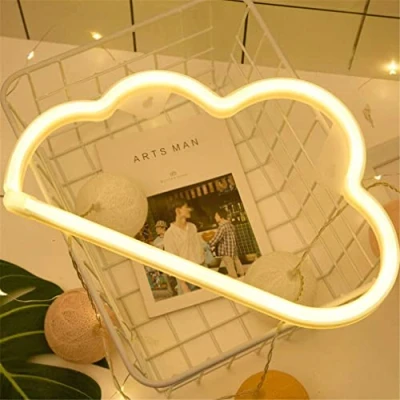 Abbildung von LED Neonlicht Zeichen Mond Stern Herz Nachtlicht für Kinderzimmer Wand Kunst romantisches Weihnachtsgeburtstagsgeschenk