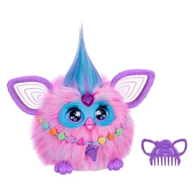 Abbildung von Furby (rosa Interaktives Plüschtier Spricht Deutsch &amp; Furbisch, reagiert auf Stimme, Tanzt leuchtet 5 Spielmodi, 600+ Reaktionen Elektronisches Spielzeug ab 6 Jahren