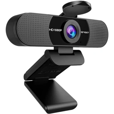 Abbildung von EMEET Full HD Webcam C960 1080P mit Objektivabdeckung &amp; Dual Mikrofon, 90 Streaming Kamera Automatische Lichtkorrektur, Plug Play, für Linux, Win10, Mac OS