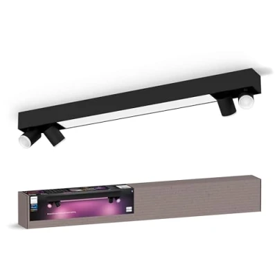 Abbildung von Philips Hue LED Deckenspot Centris schwarz 4 flammig RGB CCT
