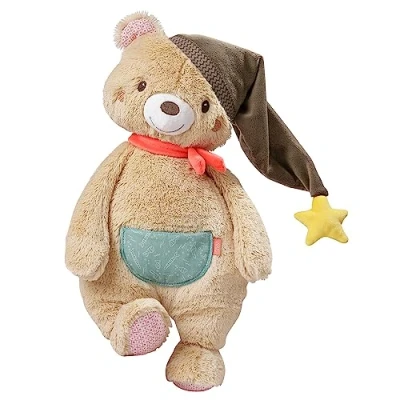 Abbildung von Fehn Kuscheltier Bär XL Weicher Teddybär für Neugeborene als Einschlafhilfe Baby Stofftier zum Greifen, Fühlen und Knuddeln Plüschtier Teddy geeignet Babys Kleinkinder ab 0+ Monaten