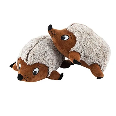 Abbildung von JOYELF Plüsch Quietschendes Hundespielzeug, 2er Pack Mittleres Igelspielzeug für kleine und mittlere Hunde