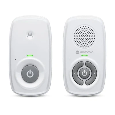 Abbildung von Motorola Nursery AM21 Babyphone Audio Digitales Babyfon mit DECT Technologie zur Überwachung 300 Meter Reichweite Mikrofon hoher Empfindlichkeit, 1 Stück (1er Pack) Weiß