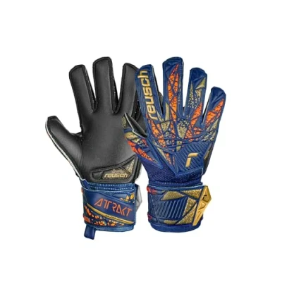 Abbildung von Reusch Attrakt Silver Junior Torwarthandschuhe für Kinder mit Expanse Cut und ultimativem Grip, 4