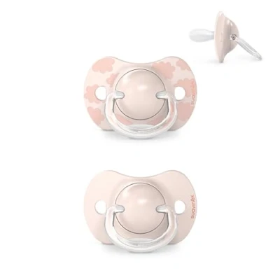 Abbildung von Suavinex, Schnuller für Babys von 0 6 Monaten, Neugeborene, 2er Pack, mit Physiologischem Sauger SX Pro aus Silikon, Symmetrisch, Superweich und Flexibel, Dreams Pink