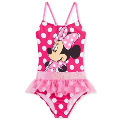 Abbildung von Disney Badeanzug Mädchen, Einteiliger Schwimmanzug Badekleidung Geschenke für Mädchen (Rosa Minnie, 2 3 Jahre)