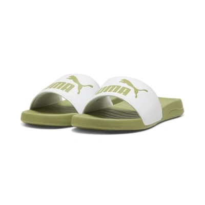 Abbildung von PUMA Unisex Popcat 20 Slide Sandal, White Calming Green, 39 EU
