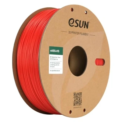 Abbildung von eSUN ABS+ Filament 1.75mm, ABS+HS Hochgeschwindigkeits 3D Drucker Schnelligkeit ABS Plus, Maßgenauigkeit +/ 0.03mm, 1KG Spule (2.2 LBS) für High Speed Drucker,Rot