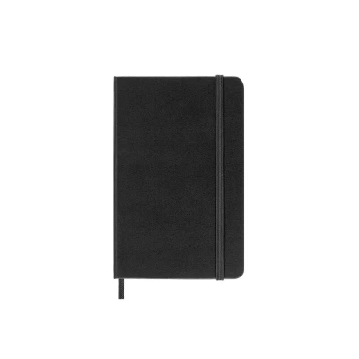 Abbildung von Moleskine Klassisches Notizbuch, Liniertes Hardcover und Elastischer Verschluss, Pocket Format 9 x 14 cm, Schwarz, 192 Seiten
