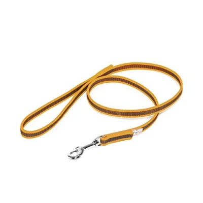 Abbildung von IDC Color &amp; Gray gumierte Leine, 14 mm x 1 m mit Schlaufe, Orange Grau