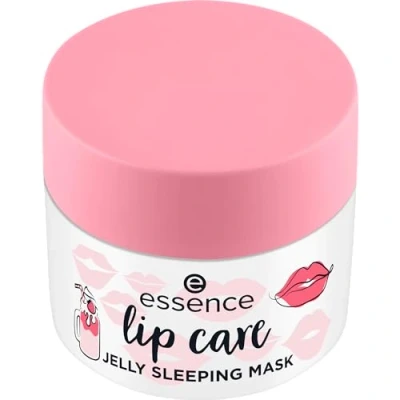Abbildung von essence lip care JELLY SLEEPING MASK, Lippenmaske, Nr. 02, Rot, feuchtigkeitsspendend, regenerierend, vegan, ohne Konservierungsstoffe, Parabene, Mikroplastikpartikel, 1er Pack (8g)