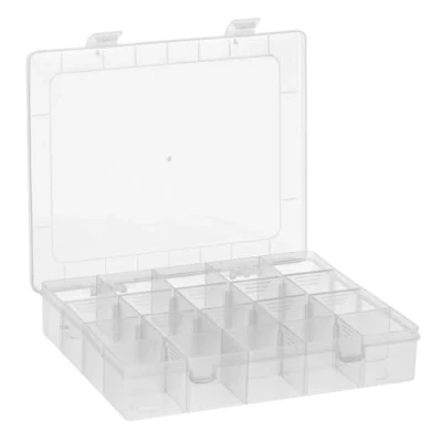 Abbildung von Ideen mit Herz Sortierbox für Kleinteile Aufbewahrungsbox 20 Fächer à 4 x cm Gesamtgröße: 20,8 16,9 4cm Setzkasten, Sortimentskasten idealer Sortierkasten zum Basteln, Perlen