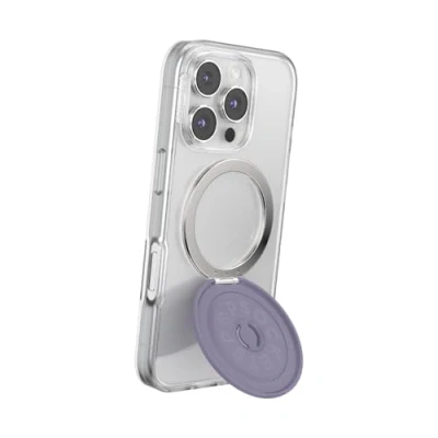 Abbildung von PopSockets Kick Out Griff für MagSafe, Telefonhalterung mit integriertem Ständer, Verstellbarer Ständer Hoch oder Querformat, kompatibel kabellosem Laden Dusk
