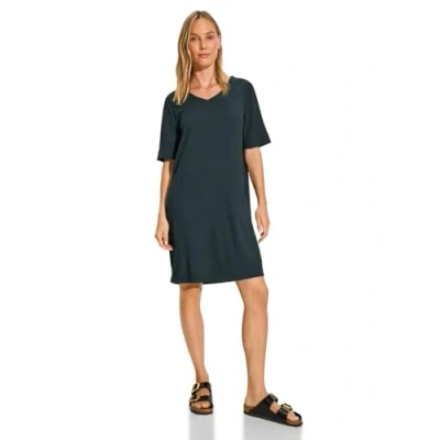 Abbildung von Cecil Struktur Freizeitkleid, Damen, Größe: Large, Grün