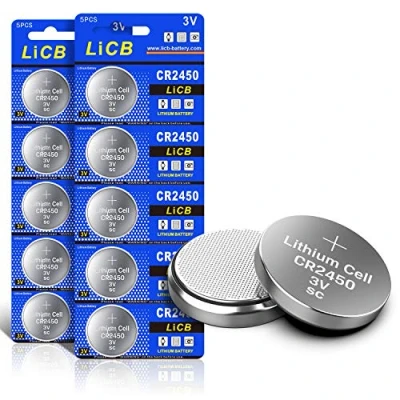 Abbildung von LiCB 10 Stück CR2450 3V Lithium Knopfzellen CR 2450 Batterien
