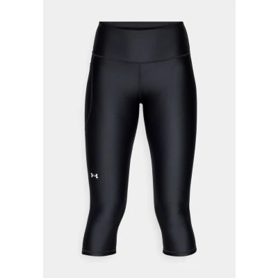 Abbildung von Under Armour HI Capri 3/4 Sporthose, Damen, Größe: XS, Black