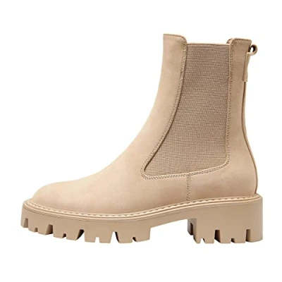 Abbildung von ONLY Shoes Chunky Plateaustiefelette, Damen, Größe: 41, Camel Schuhe