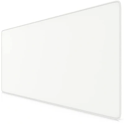 Abbildung von TITANWOLF XXL Mauspad komplett Weiss Speed Gaming 900 x 400mm Mousepad Tischunterlage Large Size verbessert Präzision &amp; Geschwindigkeit Stabiler Halt auf glatten Oberflächen