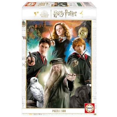 Abbildung von Educa Harry Potter Puzzle von 500 Teilen für Erwachsene. Messen: 34 x 48 cm. Beinhaltet die puzzlekleber FixPuzzle. Seit 11 Jahren (19914)