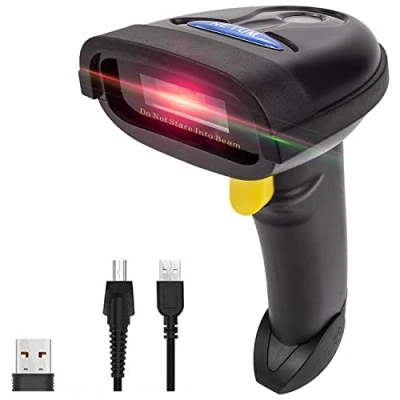 Abbildung von NETUM Bluetooth QR 2D Barcode Scanner Handheld USB kabelloser 1D Barcodes Imager für Mobile Zahlung PC Bildschirm Scan Unterstützt IOS &amp; Android NT 1228BL