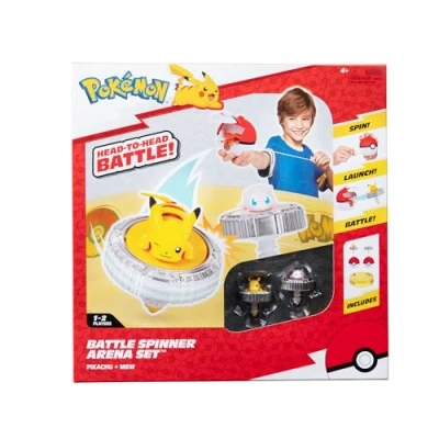 Abbildung von Pokémon PKW4403 Battle Spinner Arena mit Mew und Pikachu, offizielles Spielset