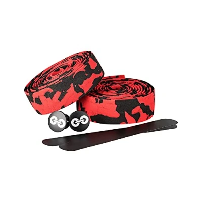 Abbildung von URBAN ZWEIRAD Lenkerband rot Reißfestes Rennrad inkl. Endstopfen und Klebestreifen extra griffig 200 cm x 3cm 3mm Dicke